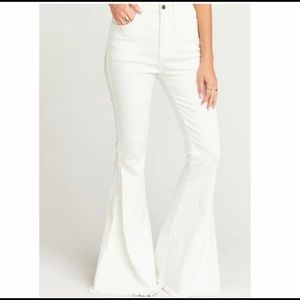 White Super Flare Boho Fringe Bells